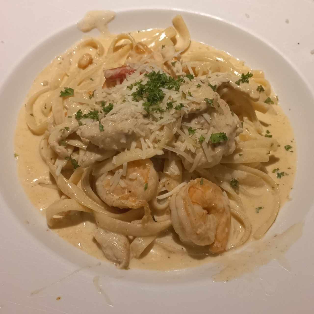 CAJUN SHRIMP & CHICKEN PASTA