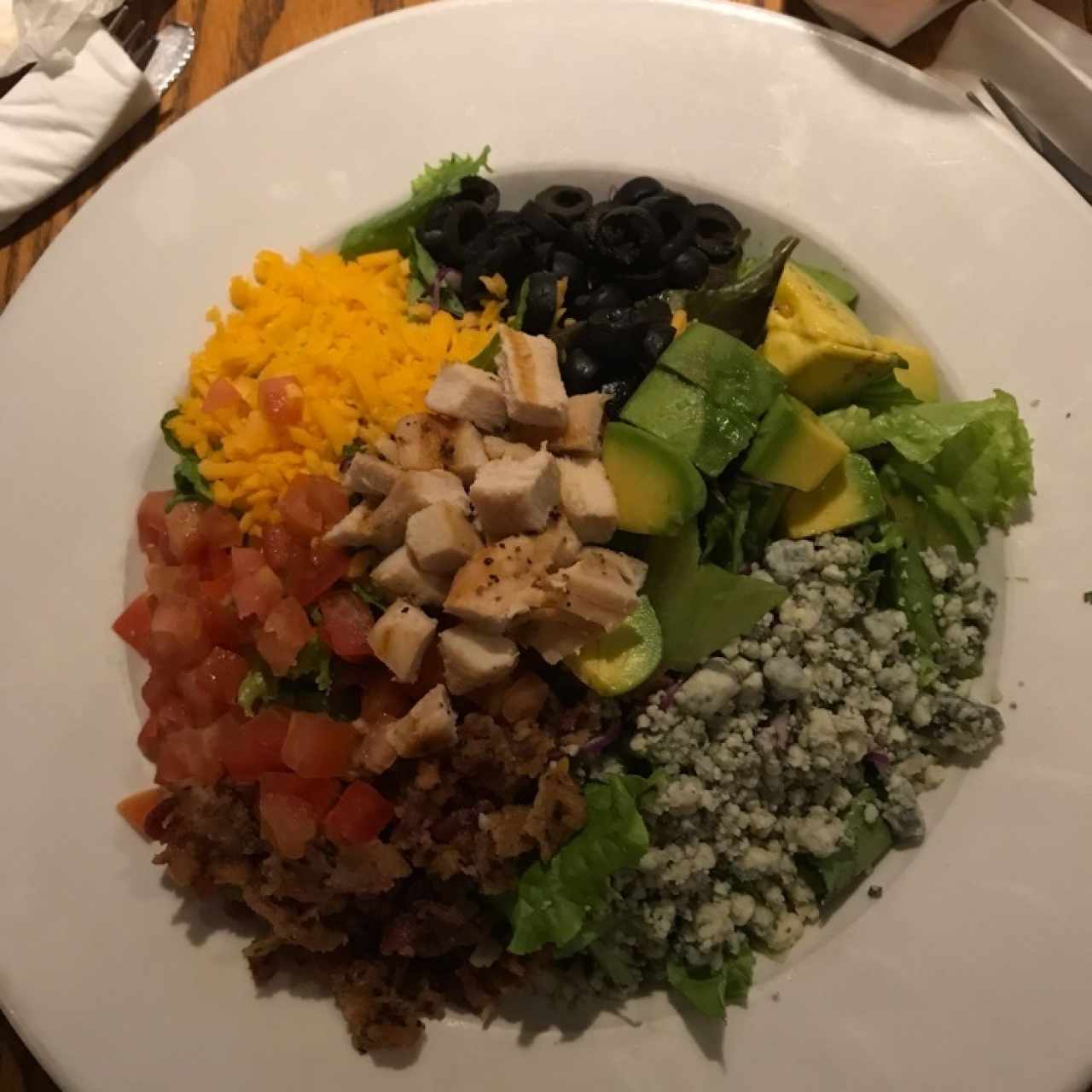 cobb salad sin huevo 