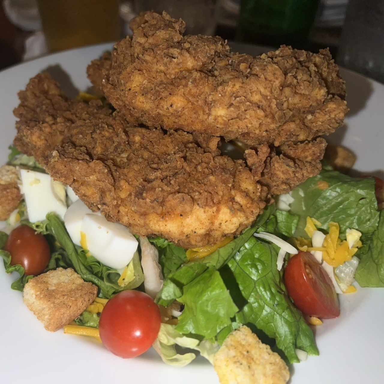 CAJUN FRIED CHICKEN SALAD
