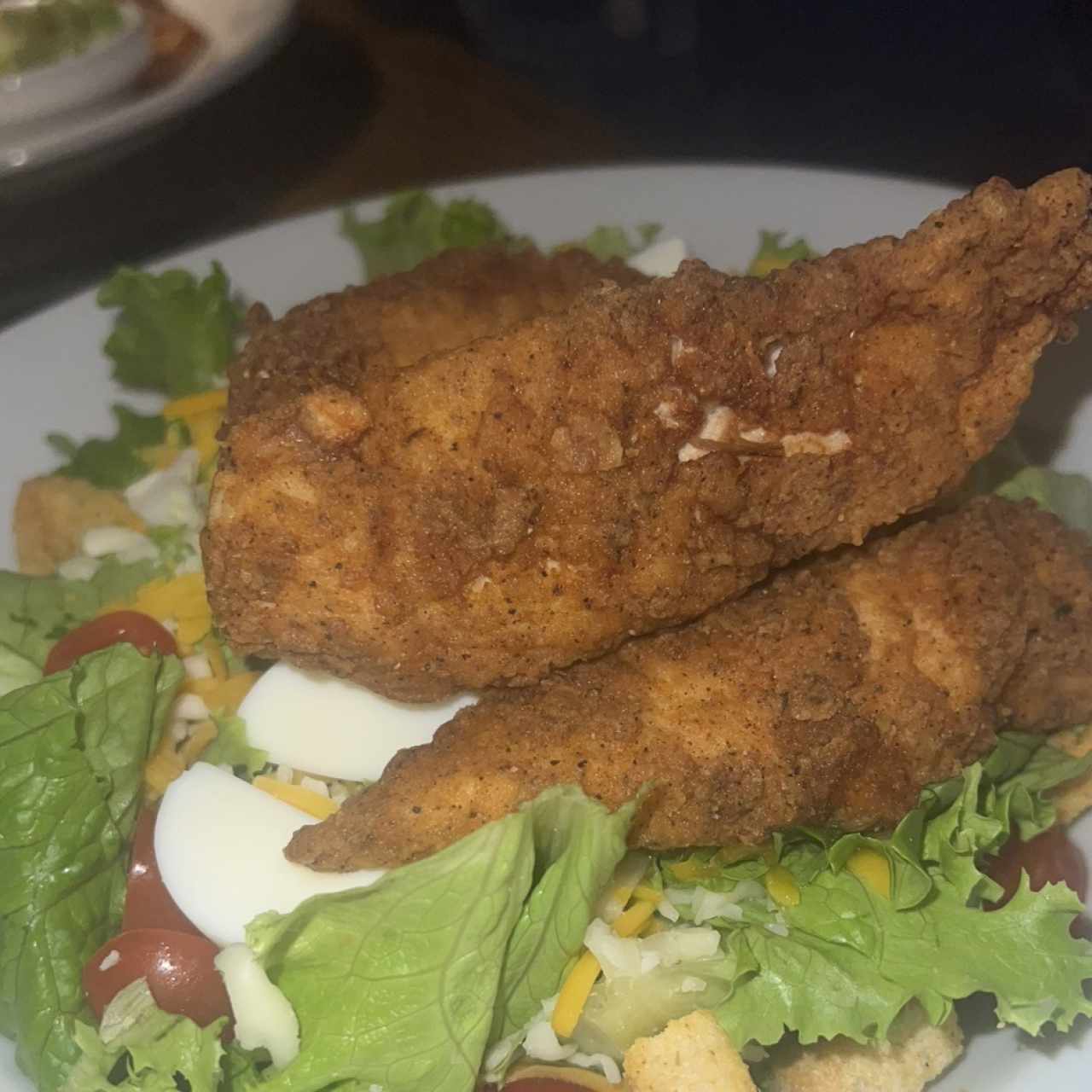 CAJUN FRIED CHICKEN SALAD