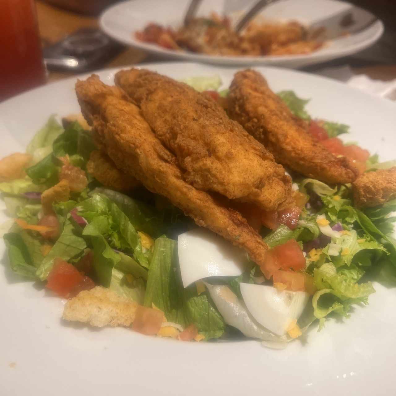 CAJUN FRIED CHICKEN SALAD