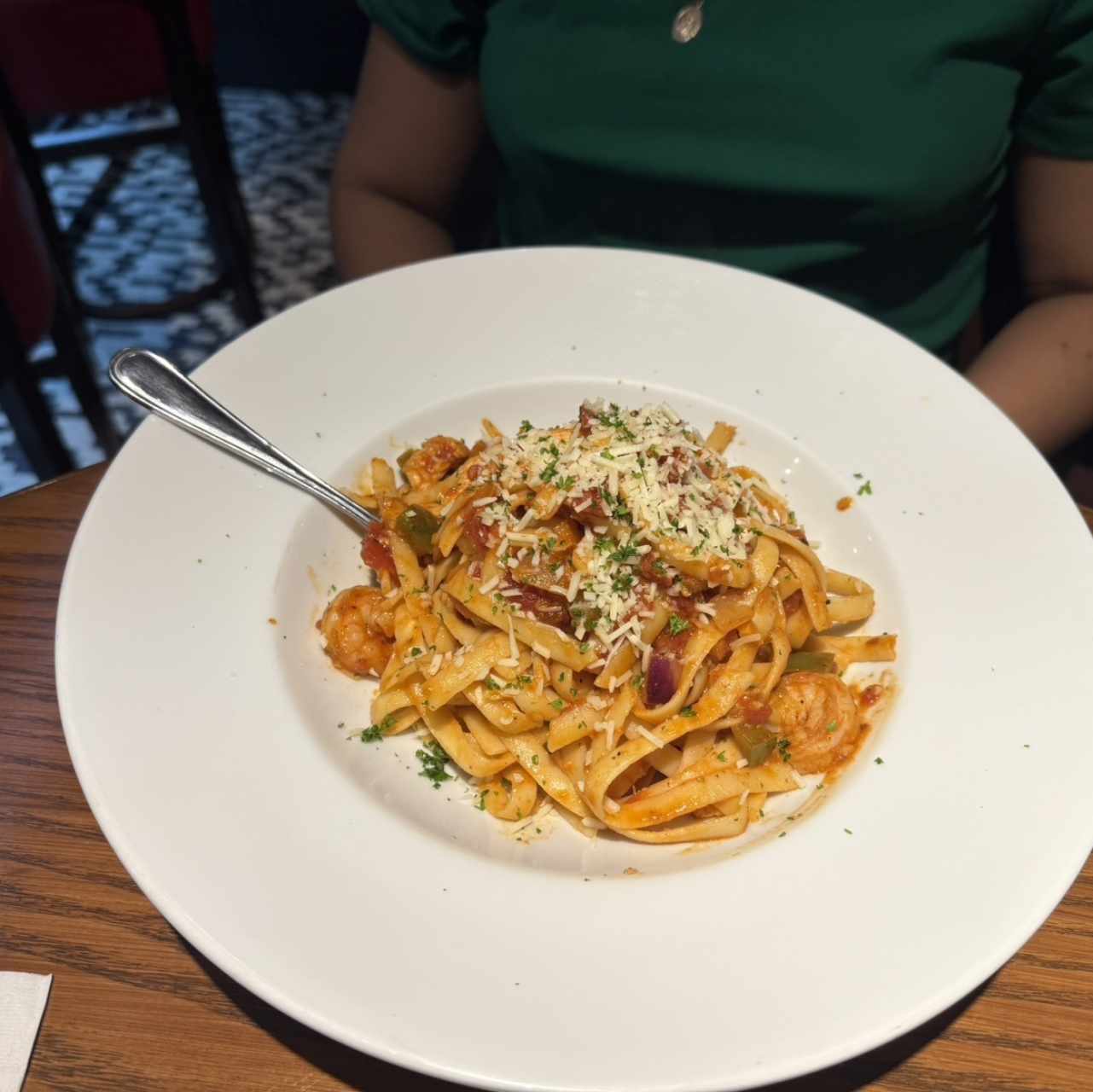 CAJUN SHRIMP & CHICKEN PASTA
