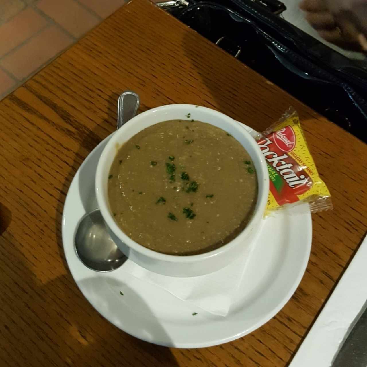 Sopa de lentejas del día 