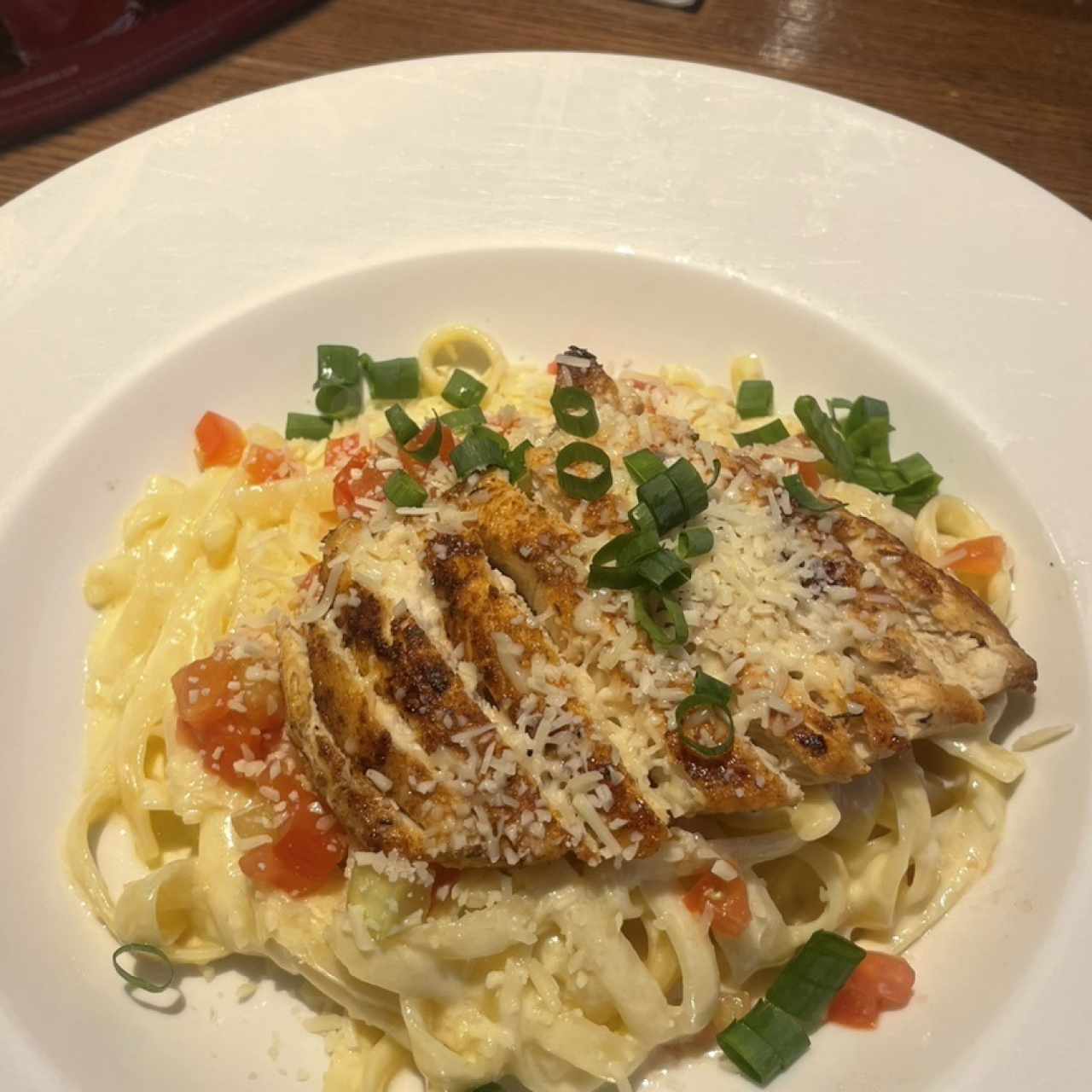 FETTUCCINE ALFREDO WITH CHICKEN
