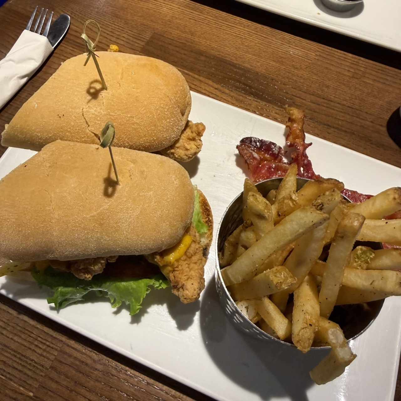 CHICKEN FINGER BLT SANDWICH