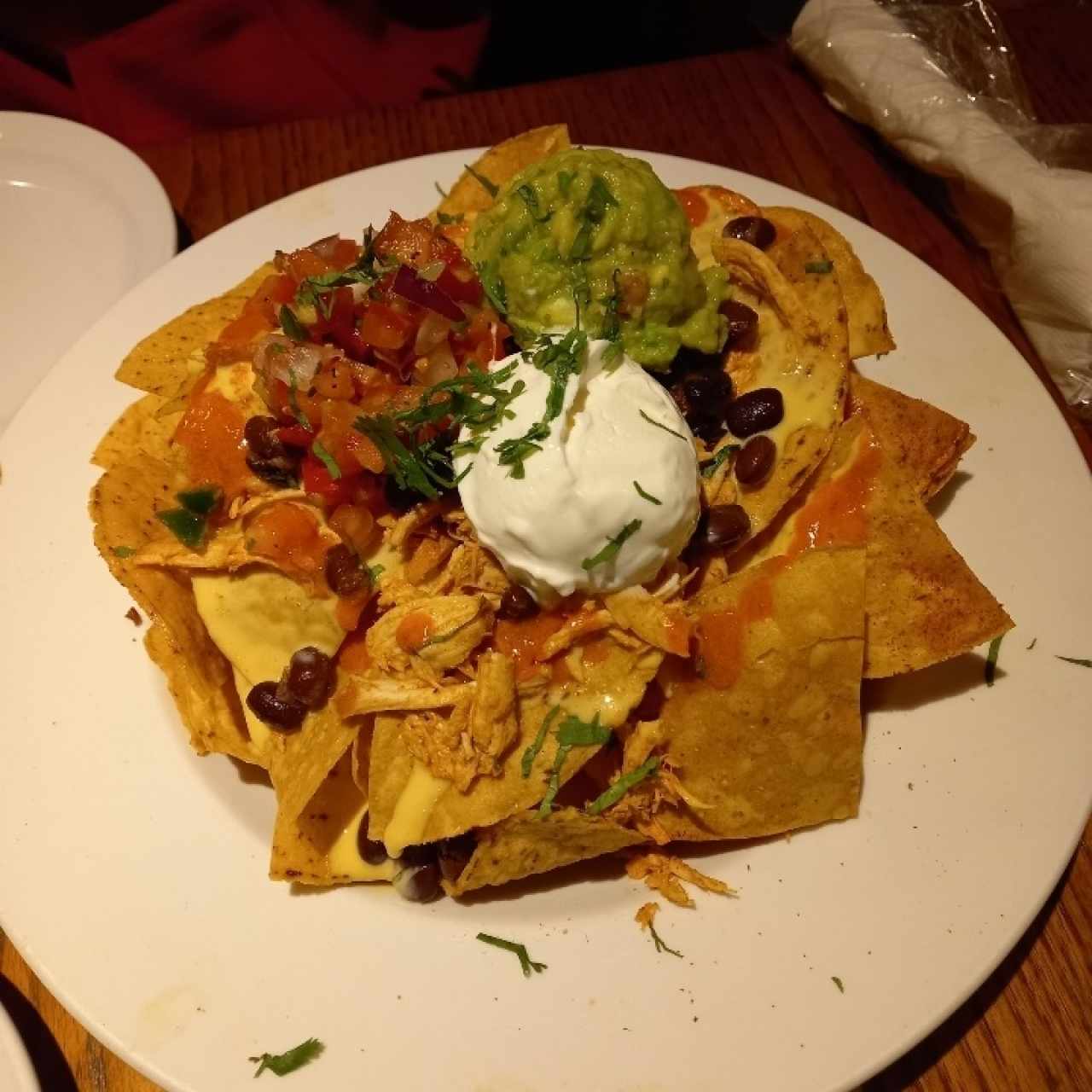 Nachos con pollo