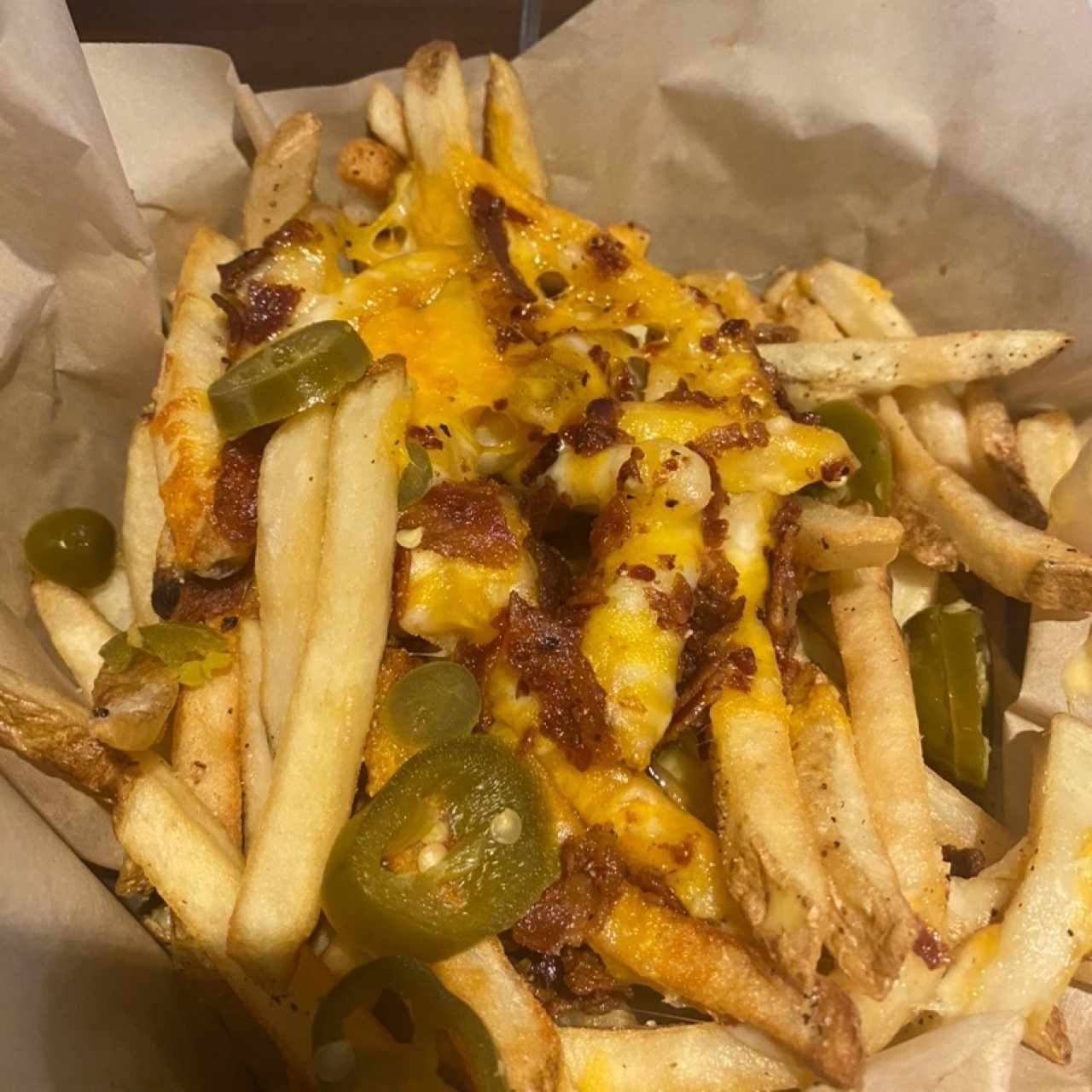 Bucket cheese fries