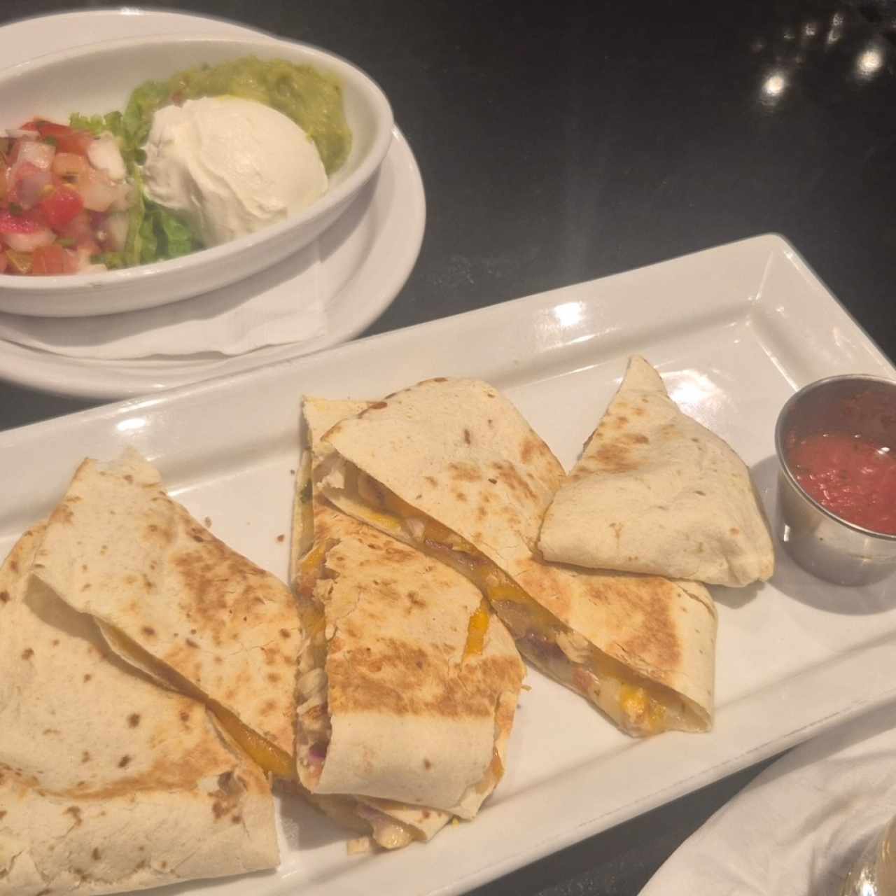 Appetizers - GRILLED CHICKEN QUESADILLAS