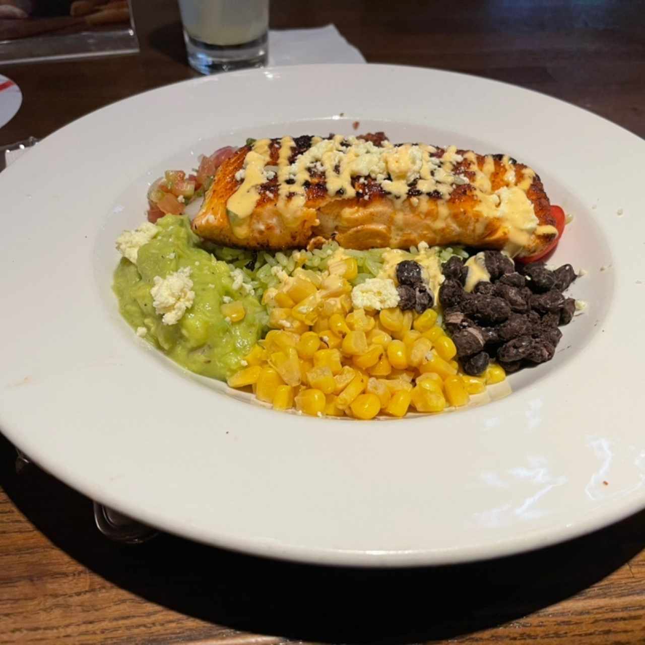 Salmon in grill