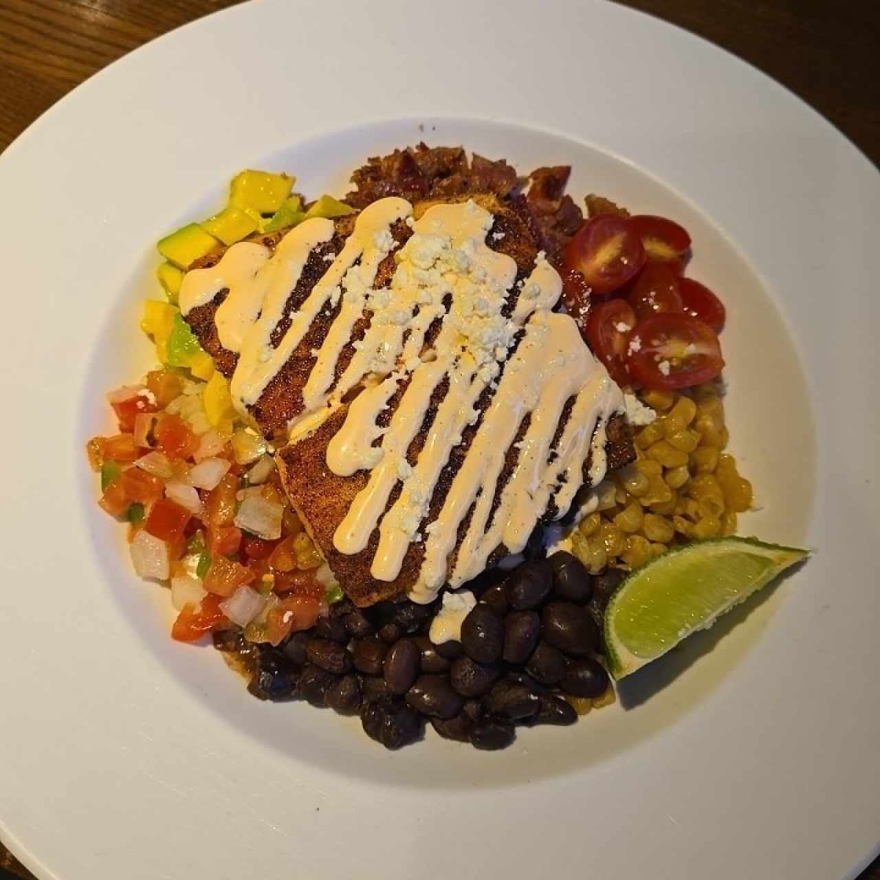 GRILLED SALMON MEXI BOWL