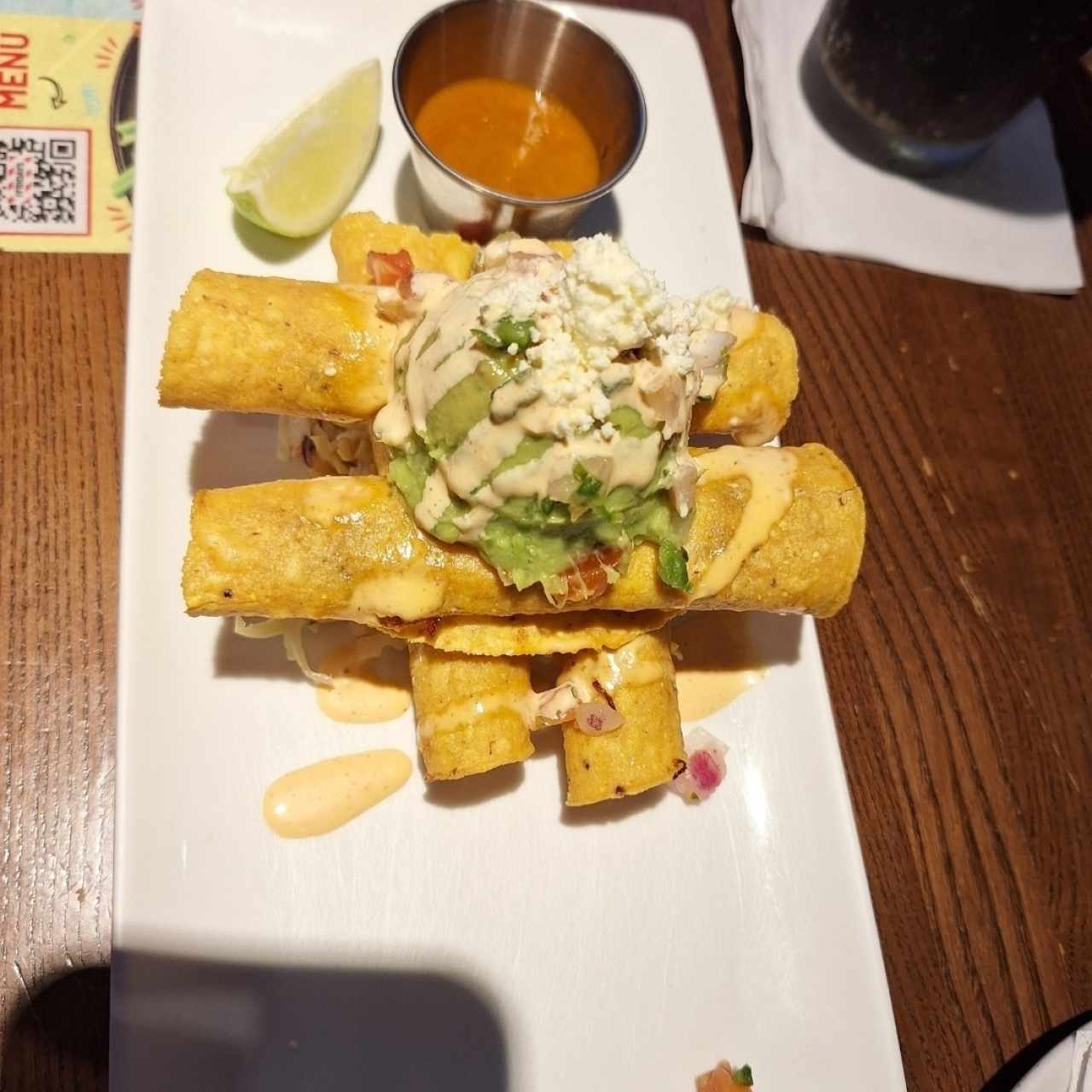 ROASTED CHICKEN TAQUITO STACK