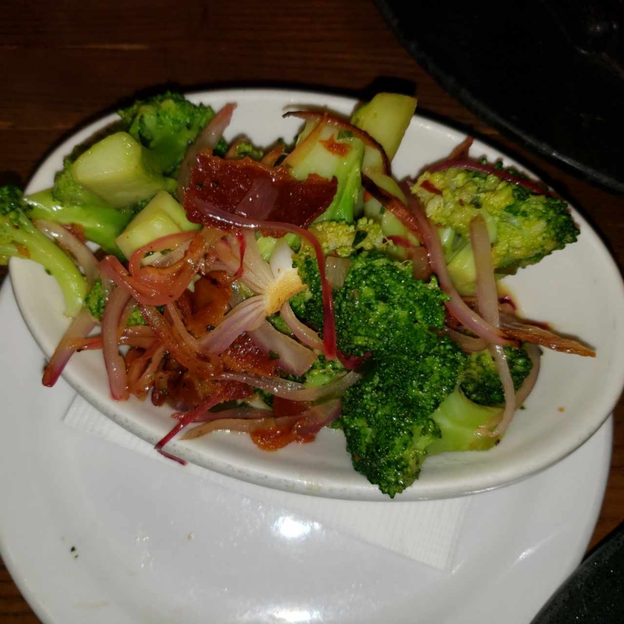 Brócoli Pimentón y Bacon