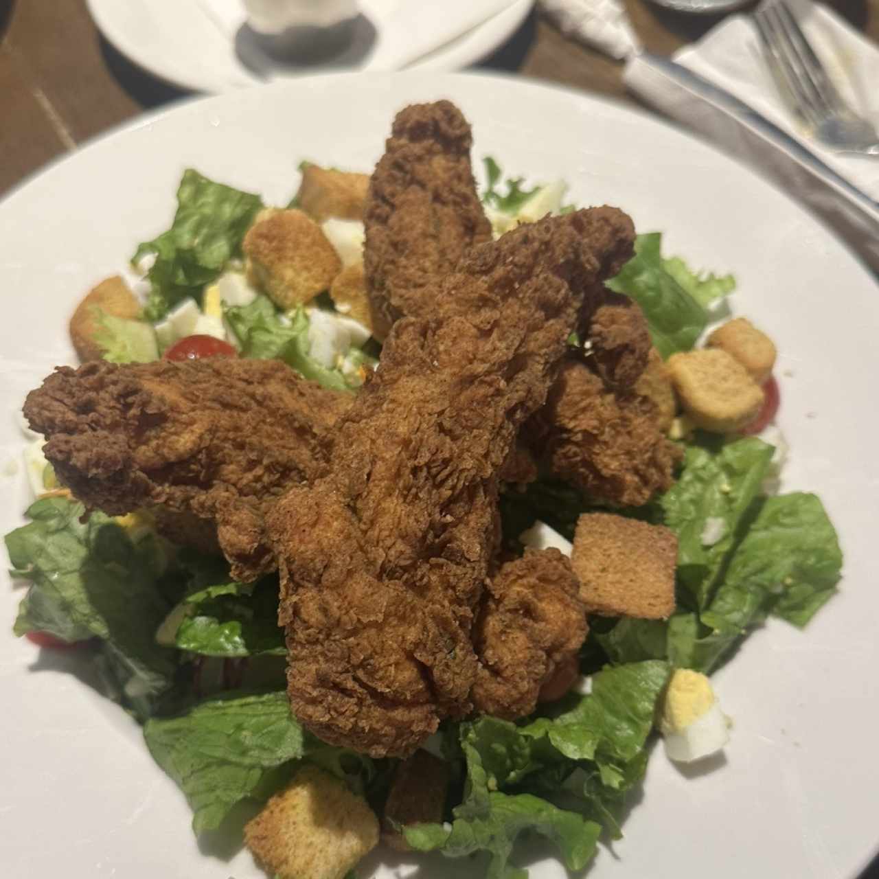 CAJUN FRIED CHICKEN SALAD