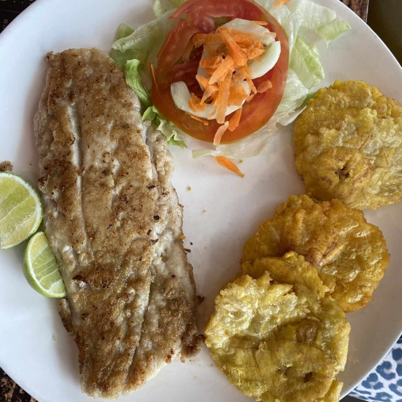 Filete de corvina a la Plancha, al Ajillo, a la Criolla o Apanada
