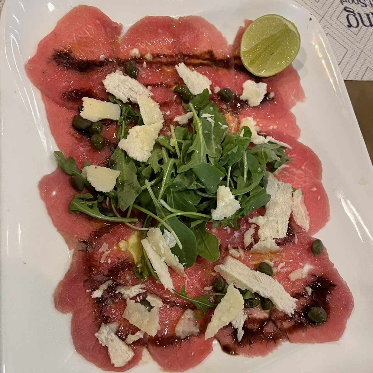 Carpaccio de lomito