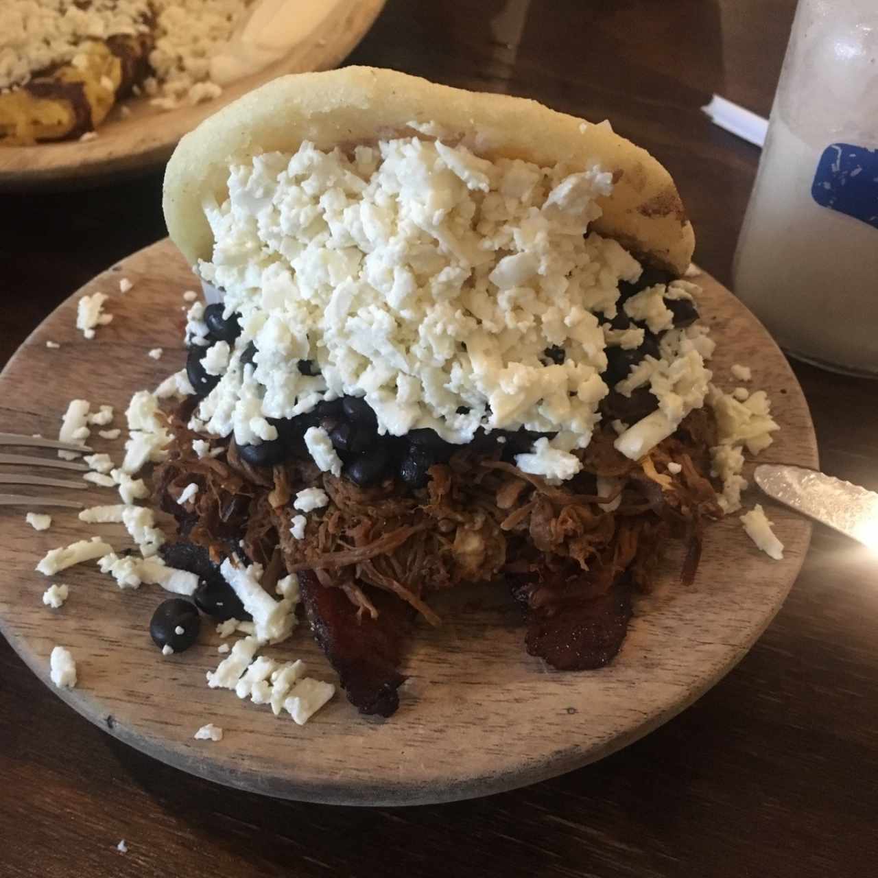 arepa de pabellon  