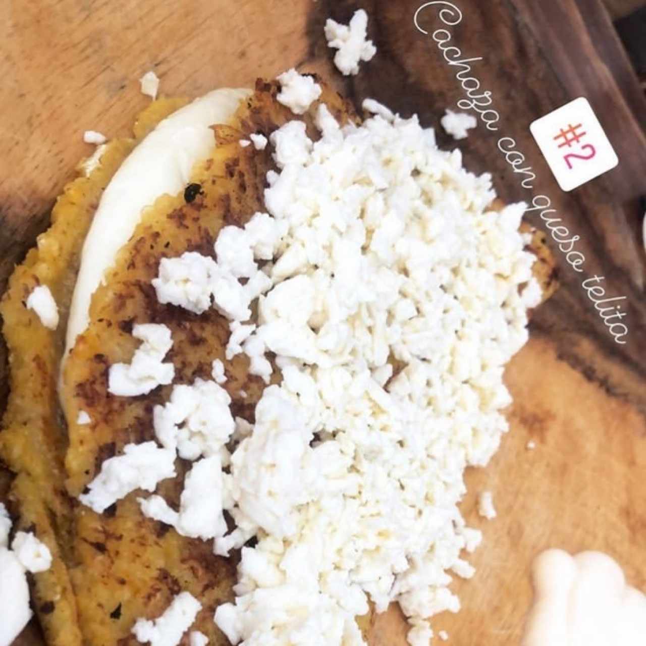 Cachapa con queso 