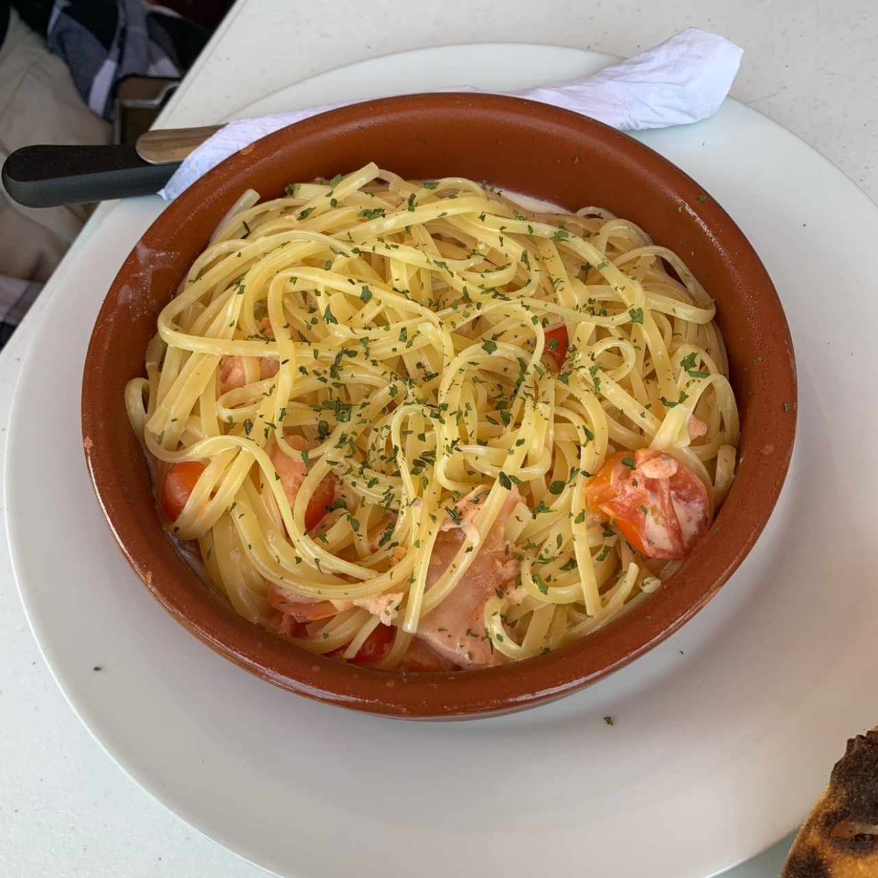 Farfalle al Salmon
