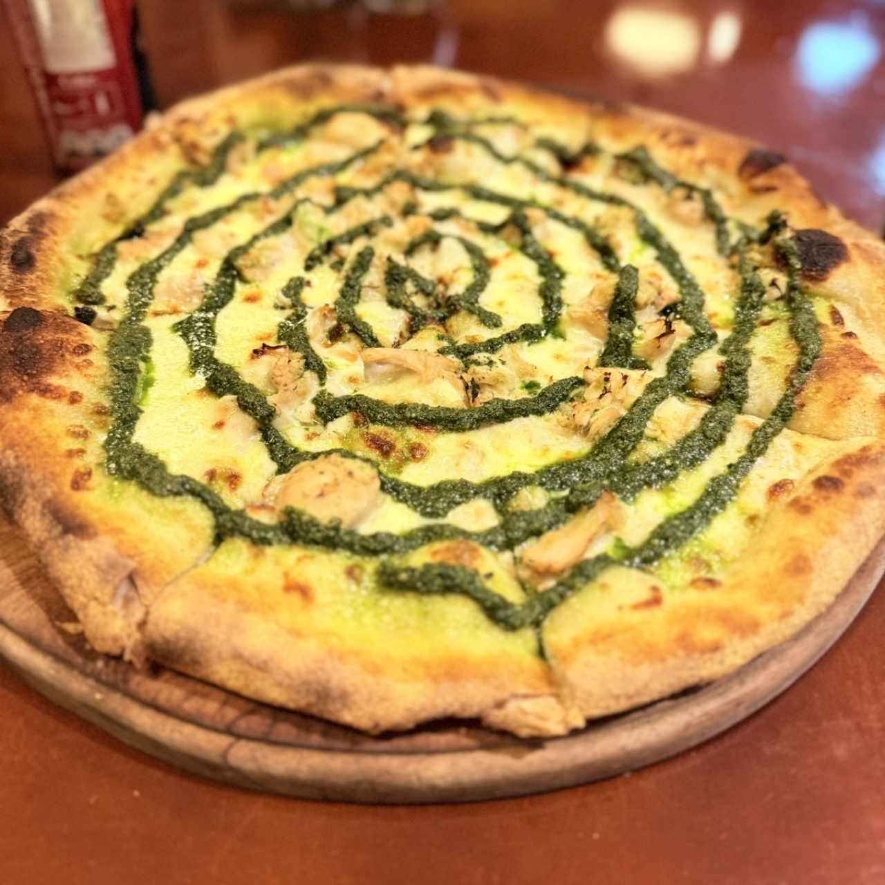 Pizzas Blancas - Pollo - Pesto