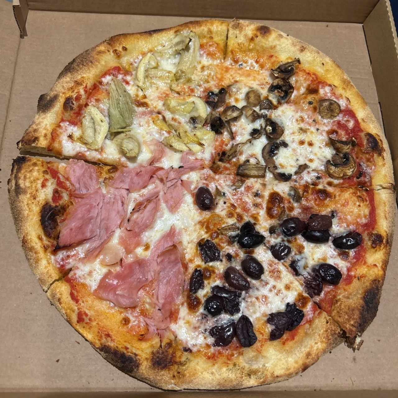 Pizzas Rojas - 4 Stagioni