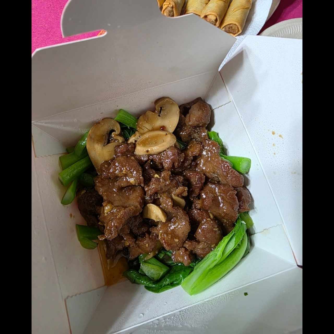 Carne con Hojas de Mostaza