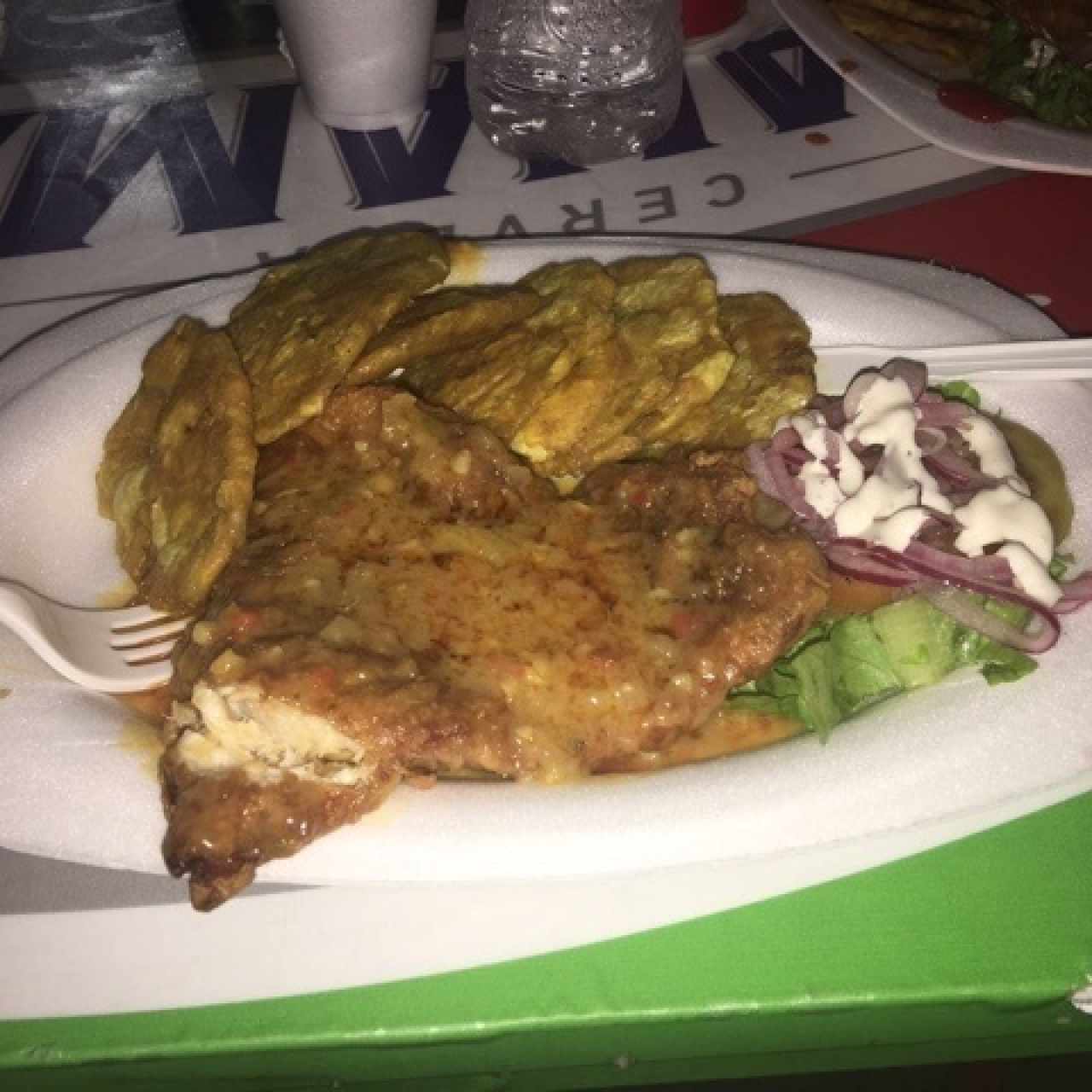Filete de Pescado al ajillo 
