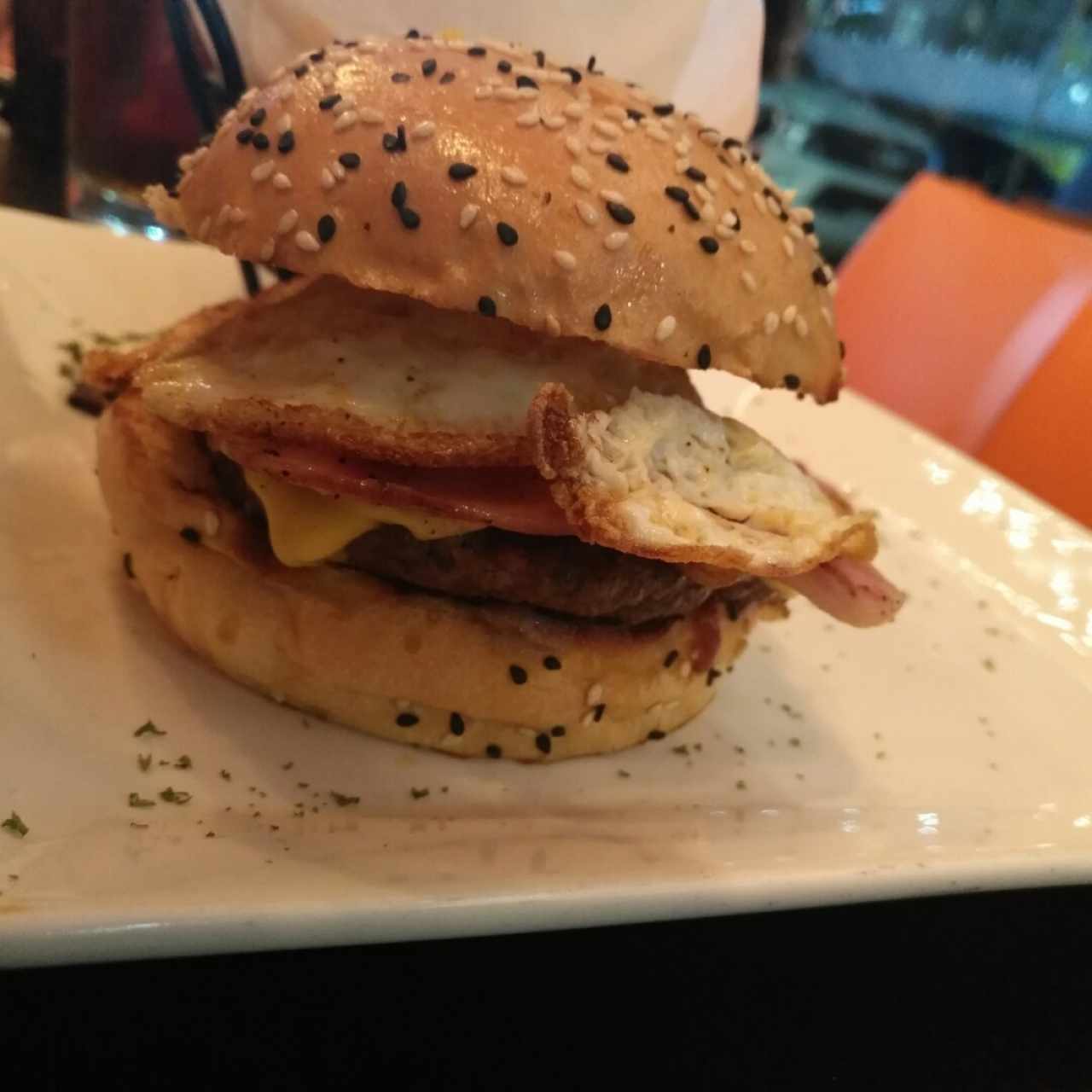 LTB personalizada con huevo,jamon y quezo suizo