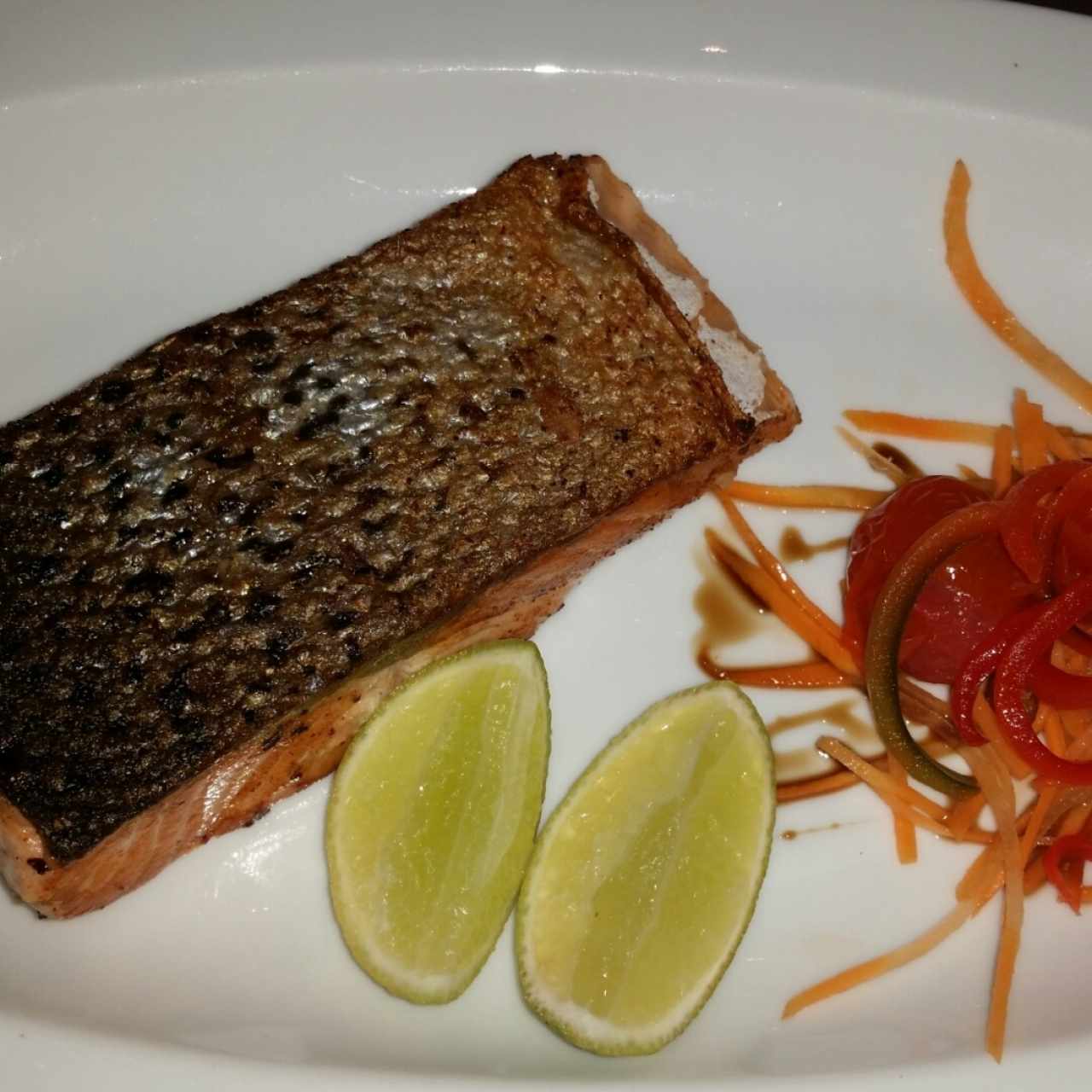 Salmón a la plancha