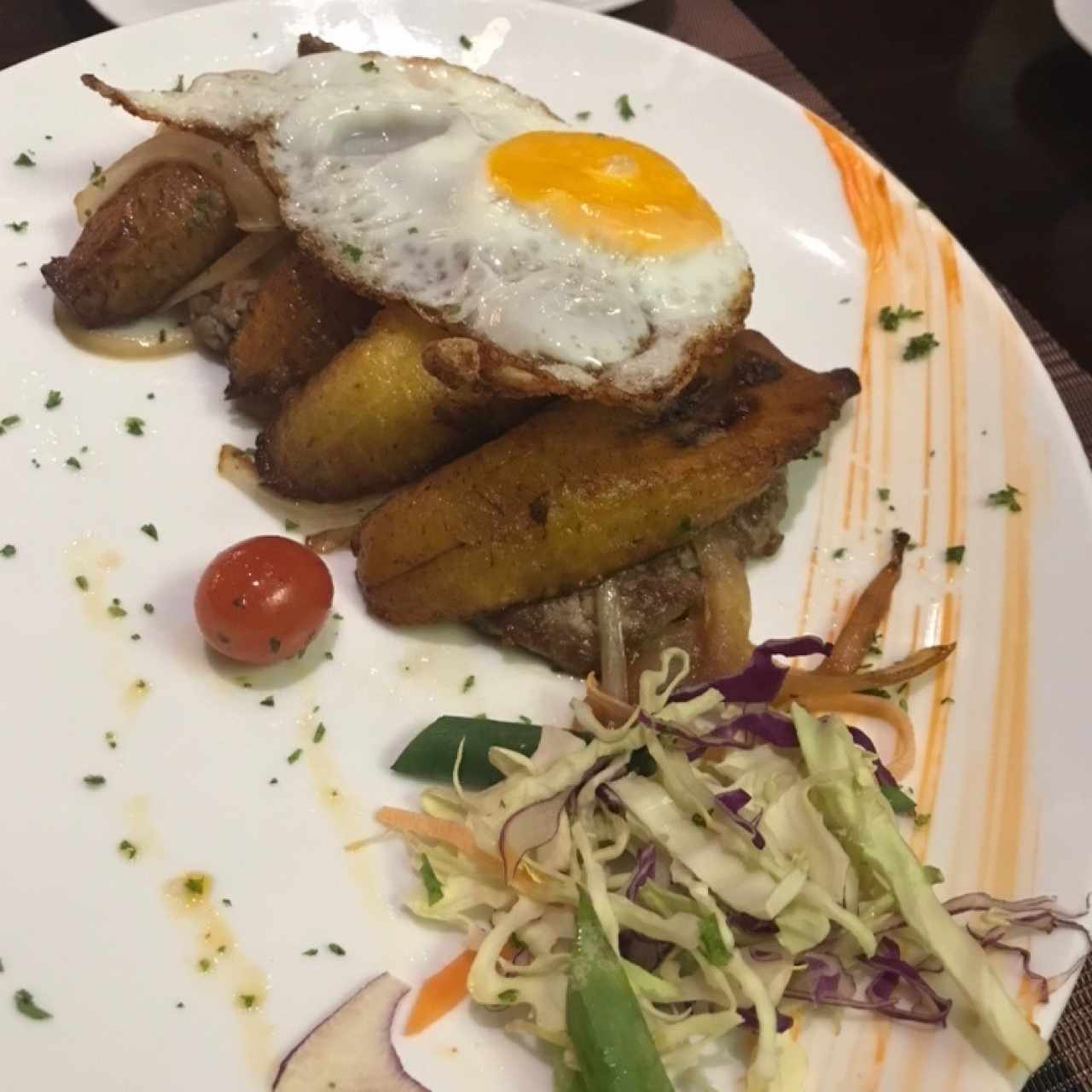 Filete de res a la cubana