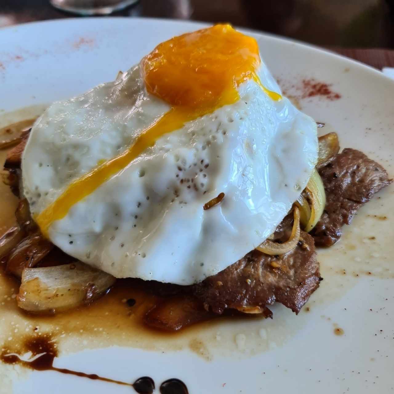 Filete de res a la cubana