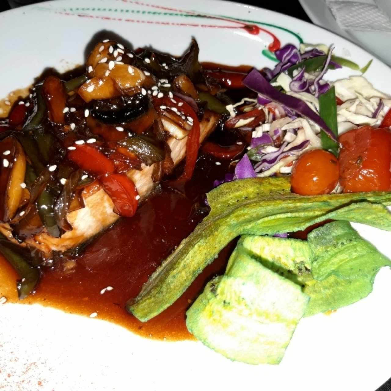 Salmón en salsa Teriyaki