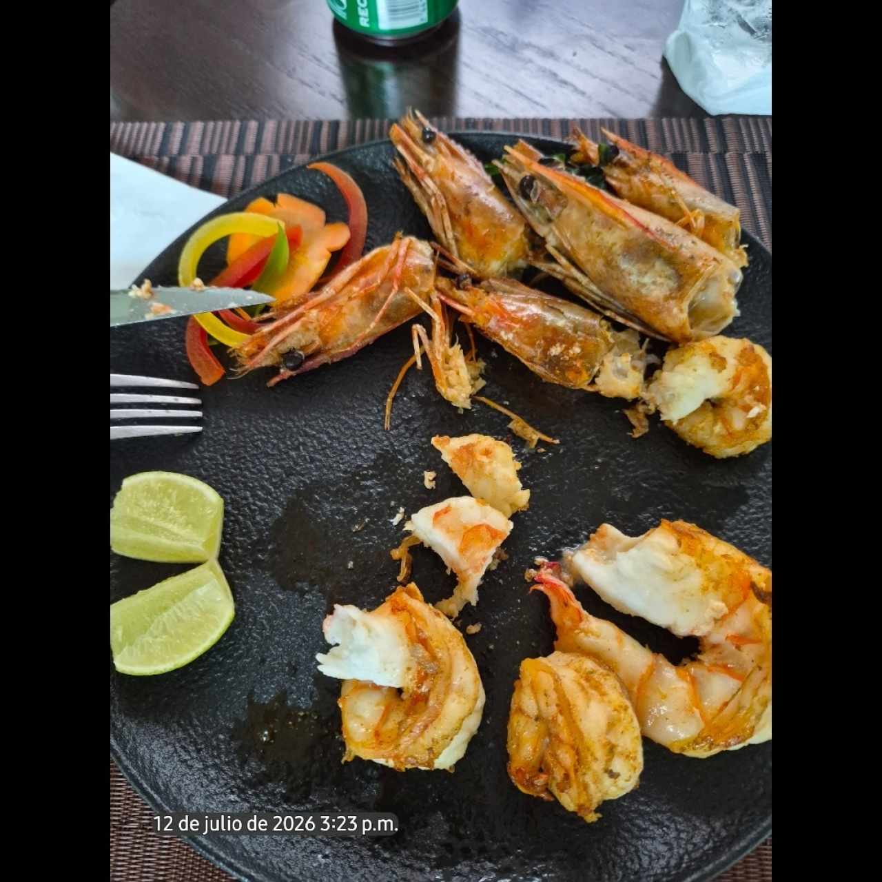 langostinos a la plancha