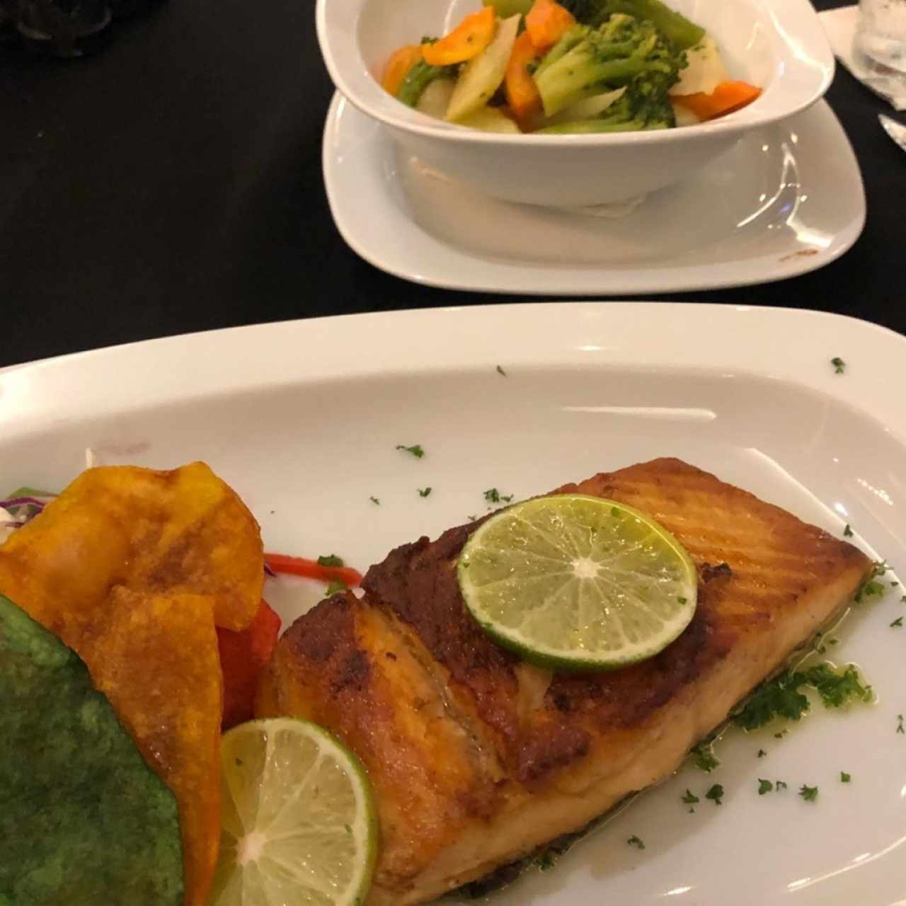 Salmón a la plancha