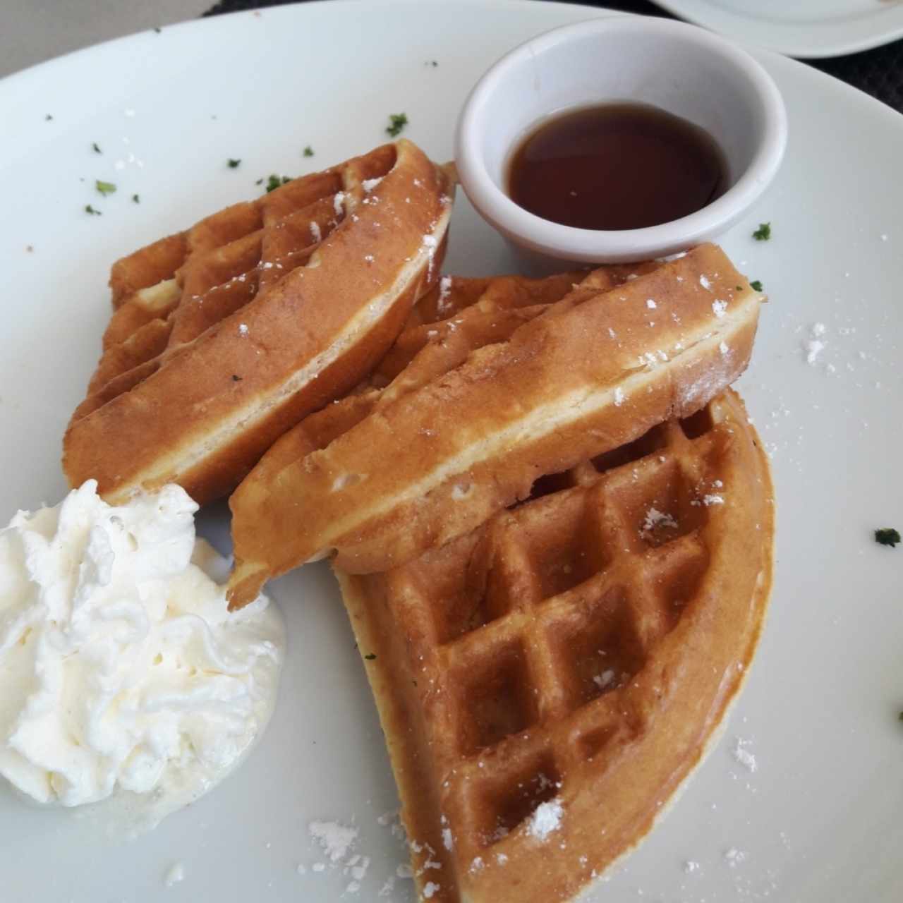 Waffles clásicos.  