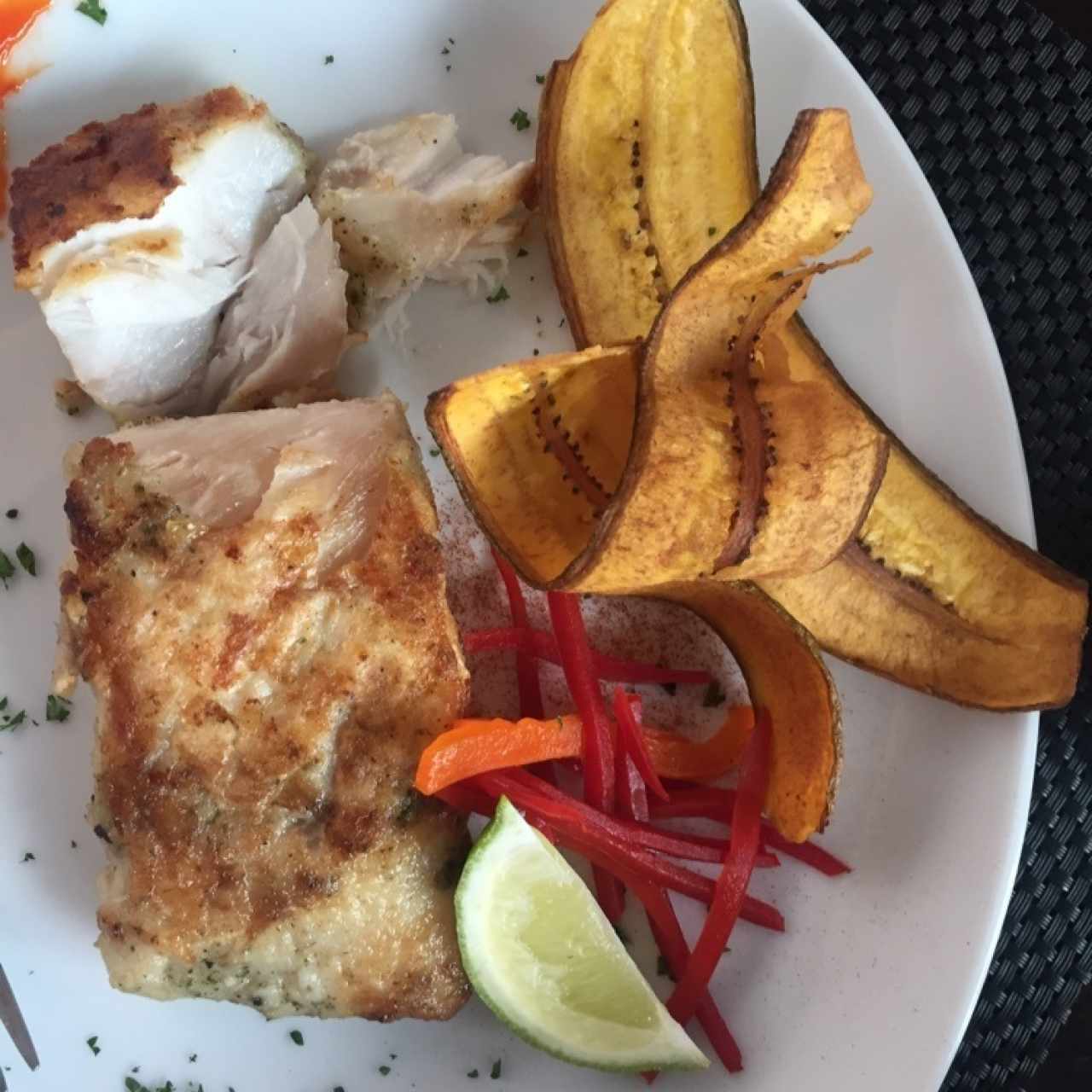 Corvina a la plancha