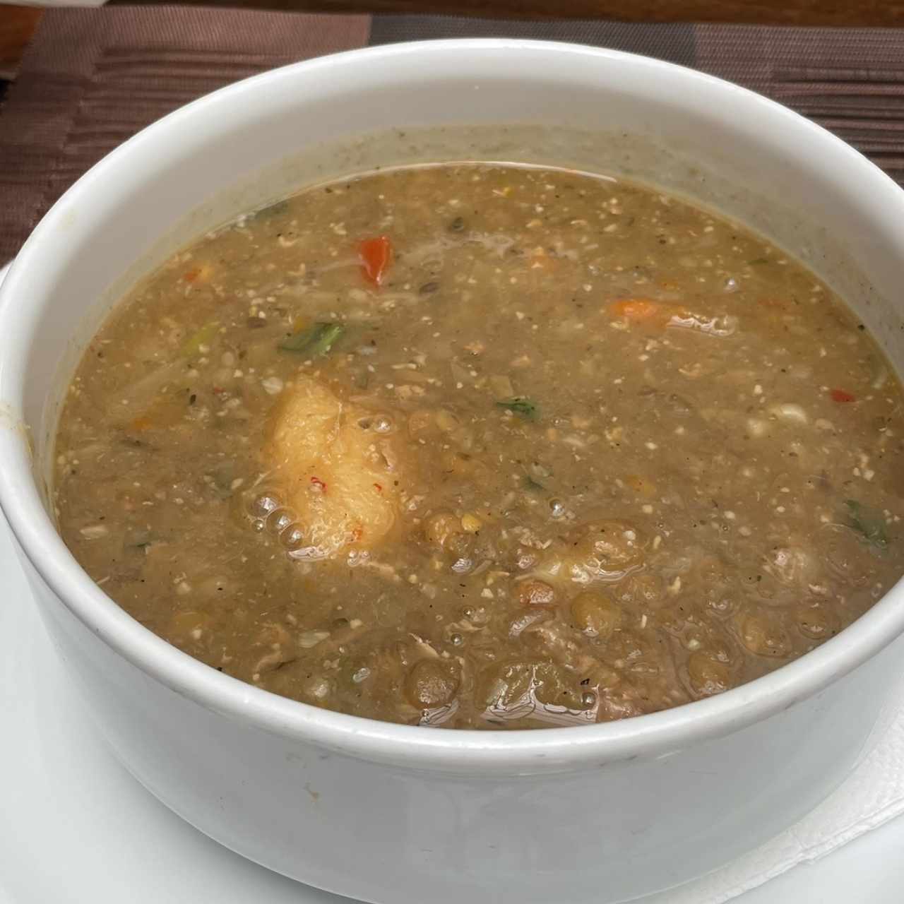 Sopa dé lentejas 