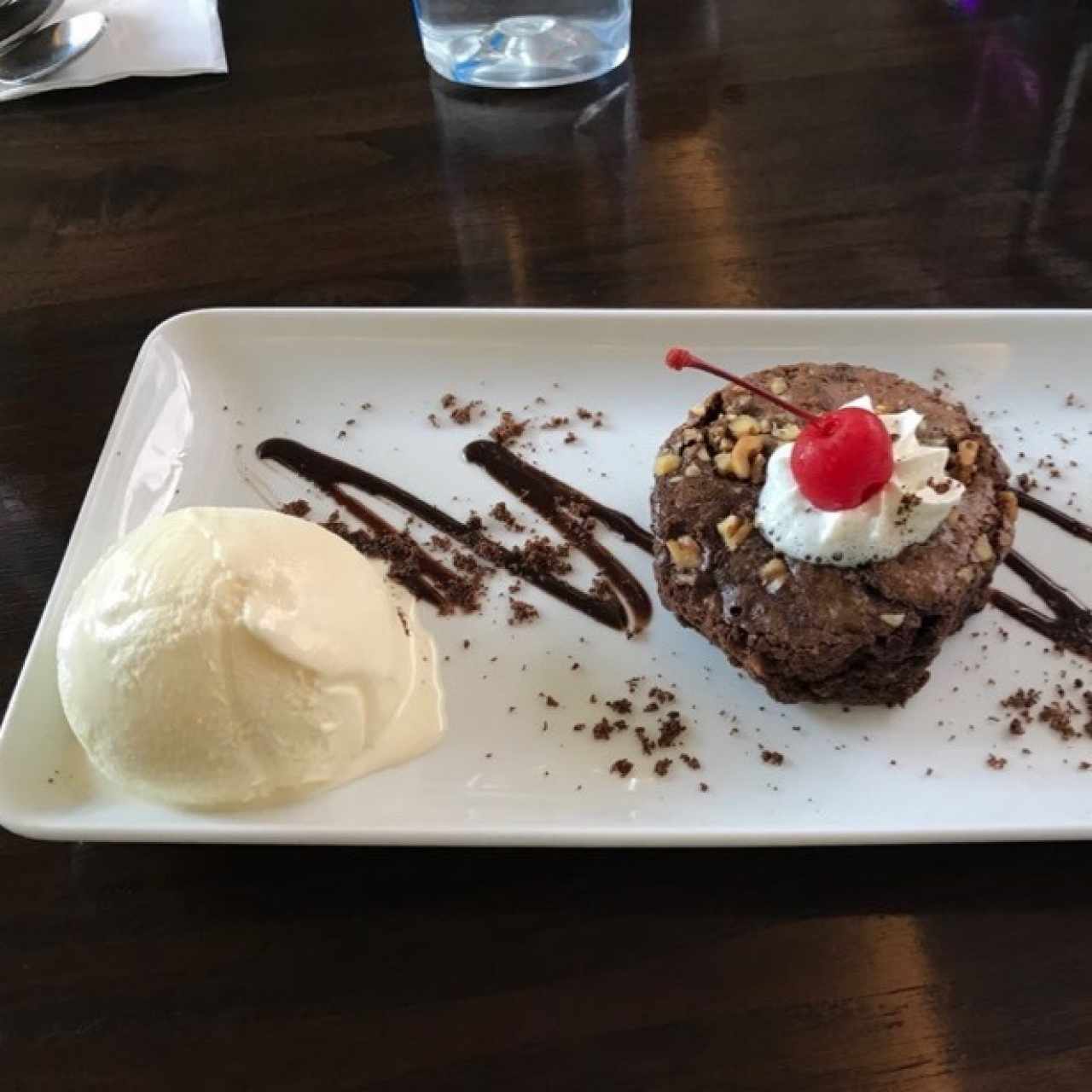 Brownie con Helado
