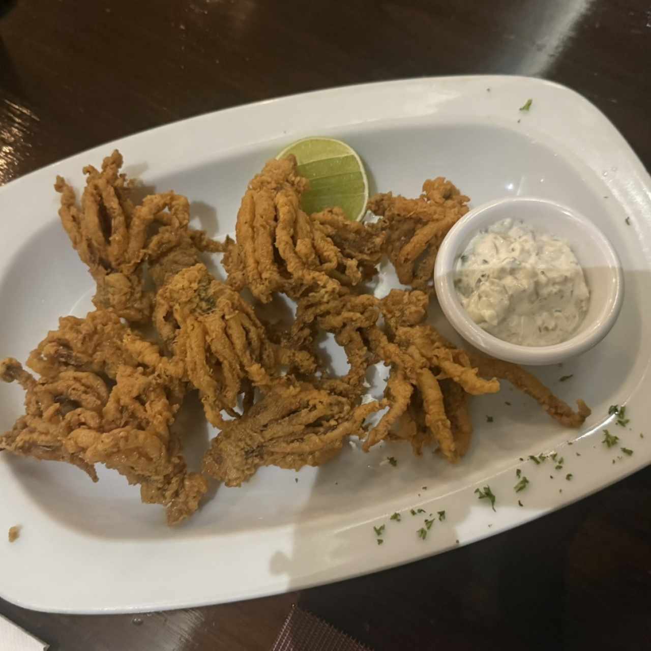 Entrantes calientes - Arañitas de Calamar
