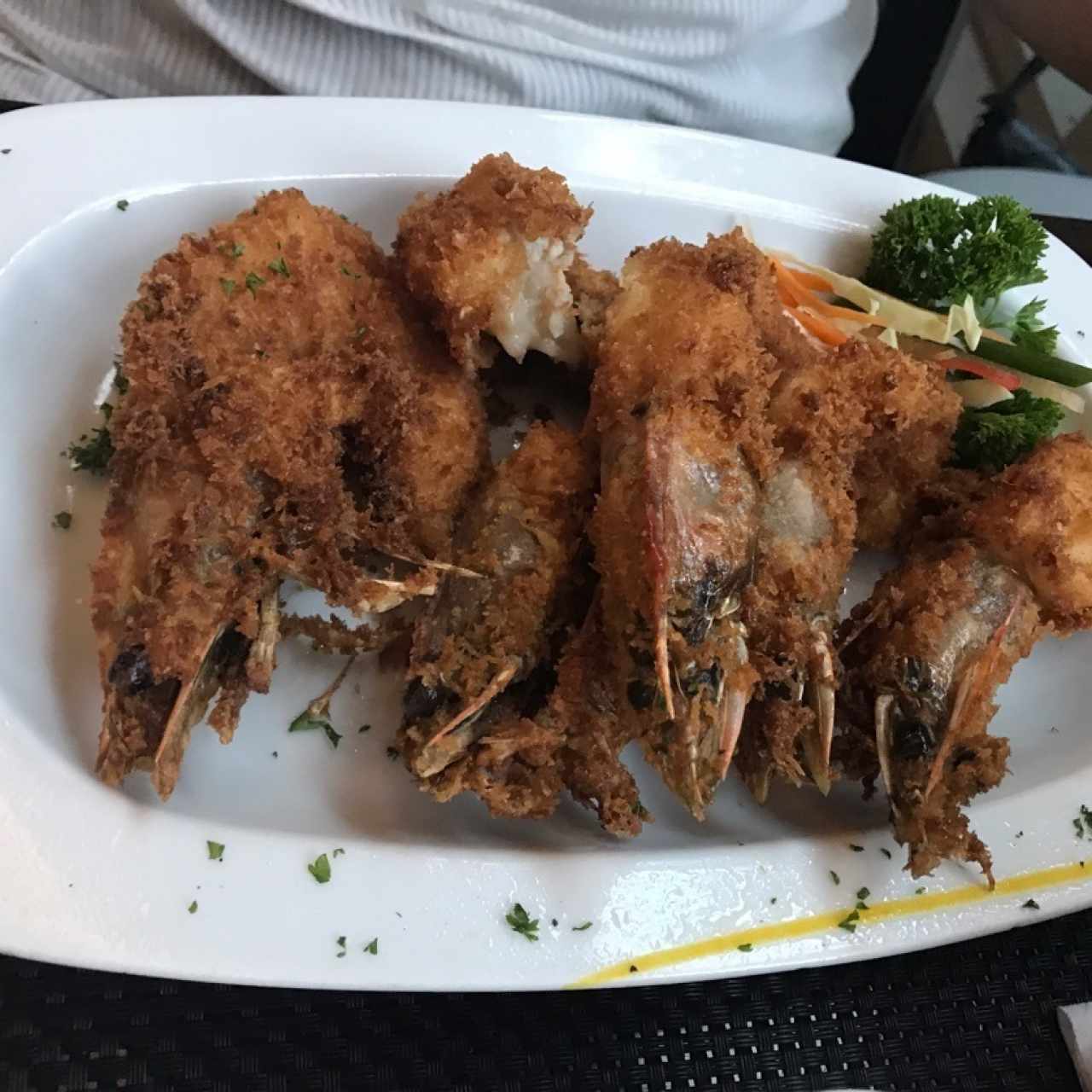 Langostinos al mango