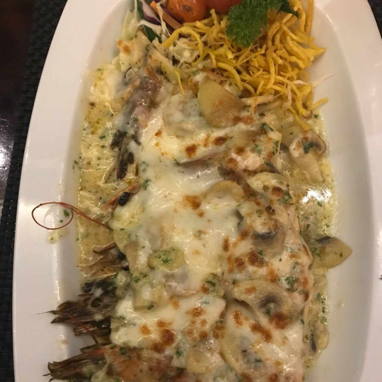 Langostinos thermidor