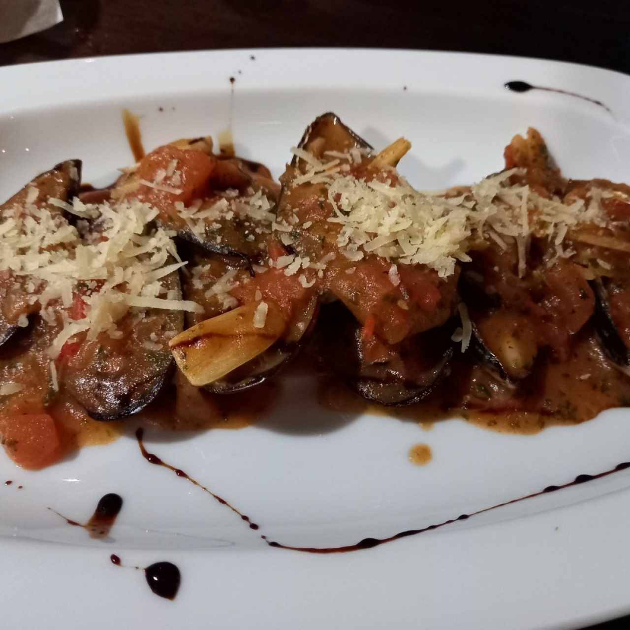 Entrantes calientes - Mejillones gratín