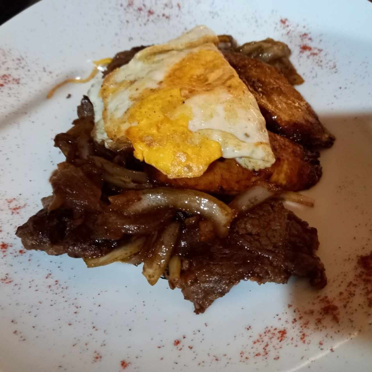 Filete de res a la cubana