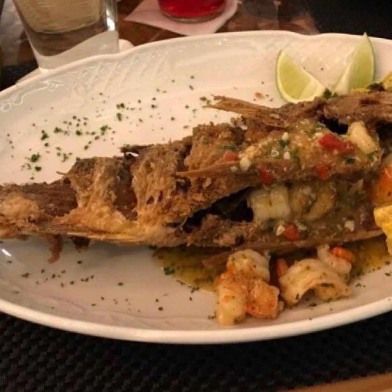 pargo entero frito