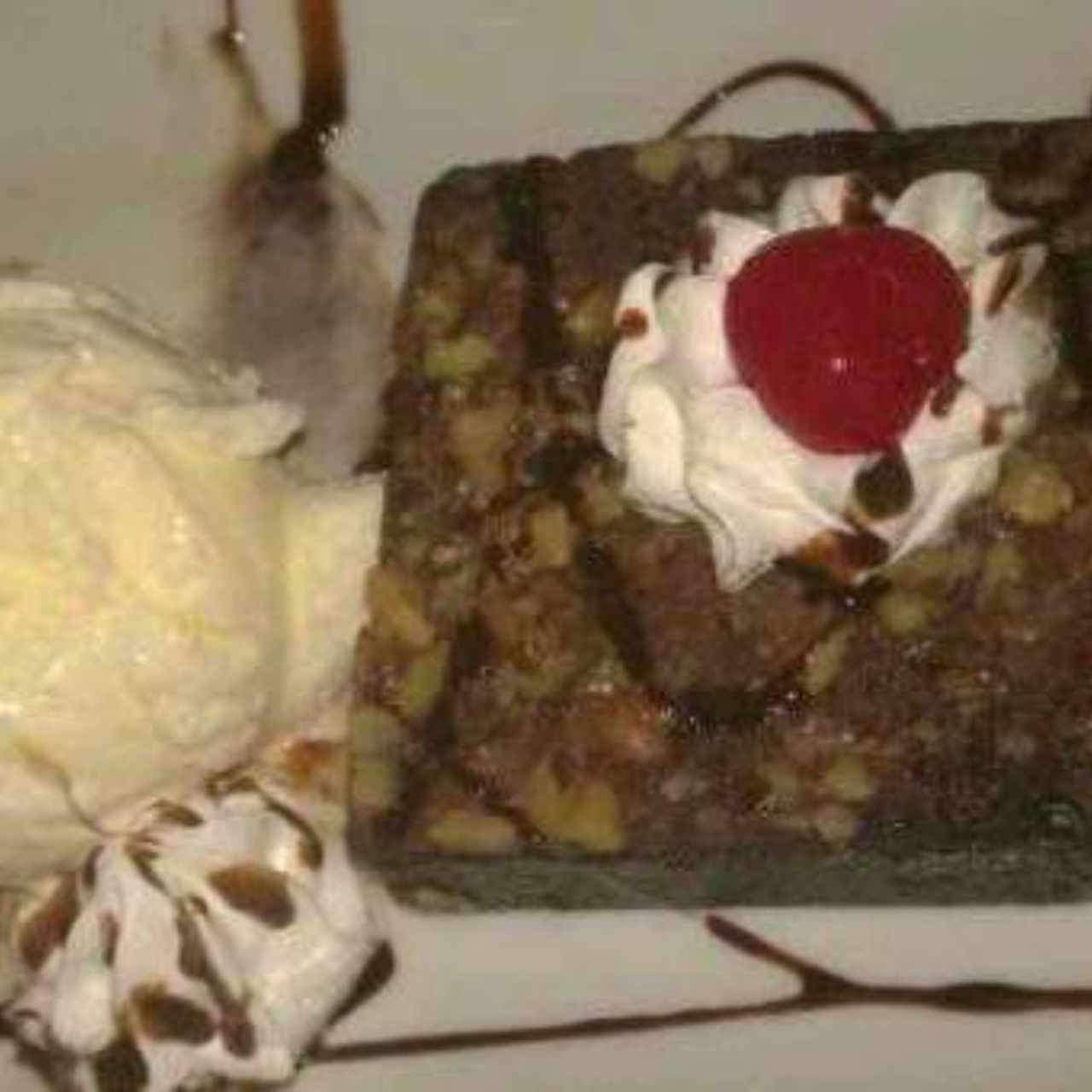brownie helado vainilla