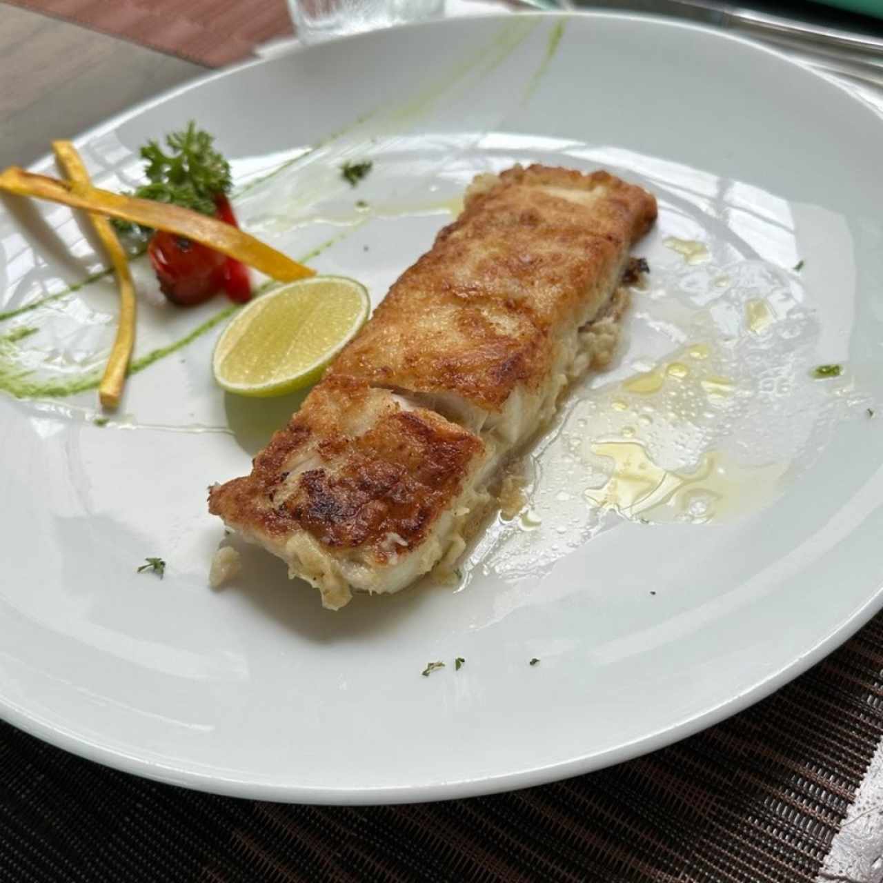 Corvina a la plancha