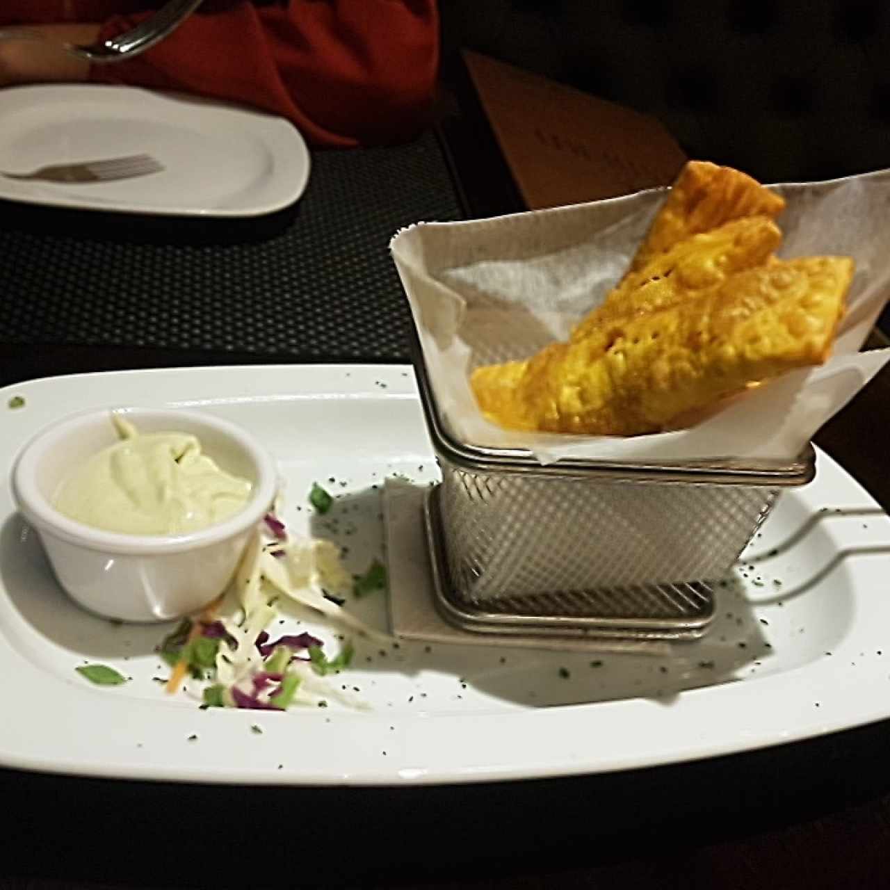 wanton de camarones 