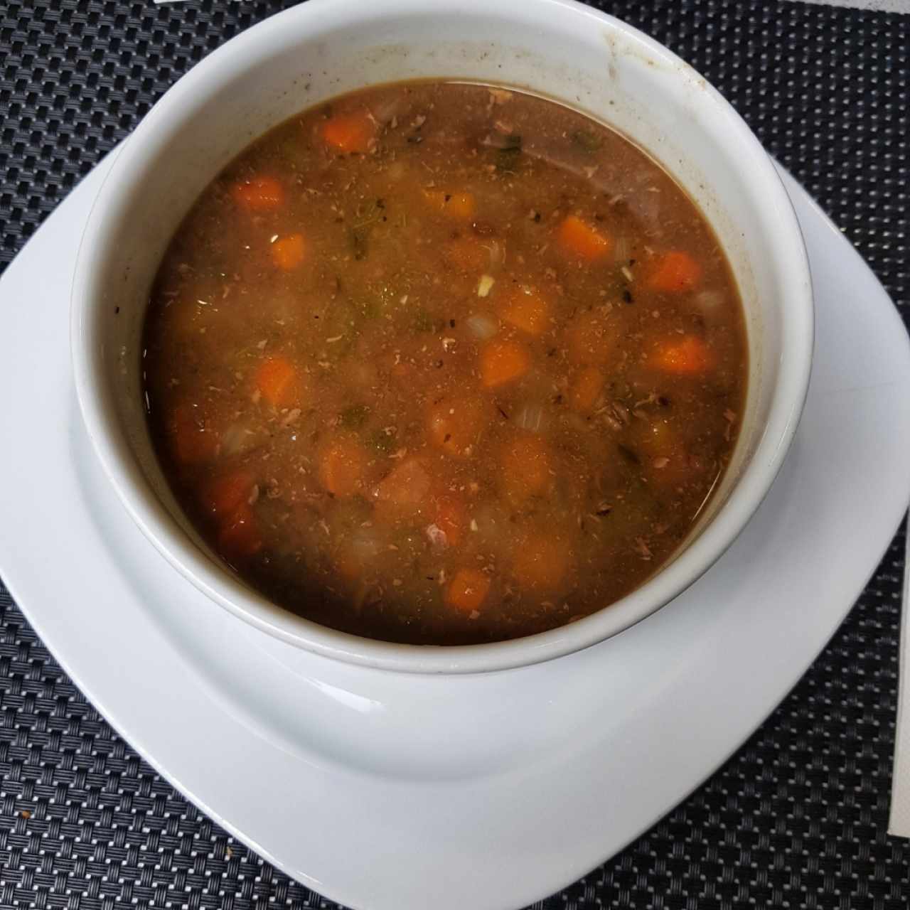 sopa de lentejas