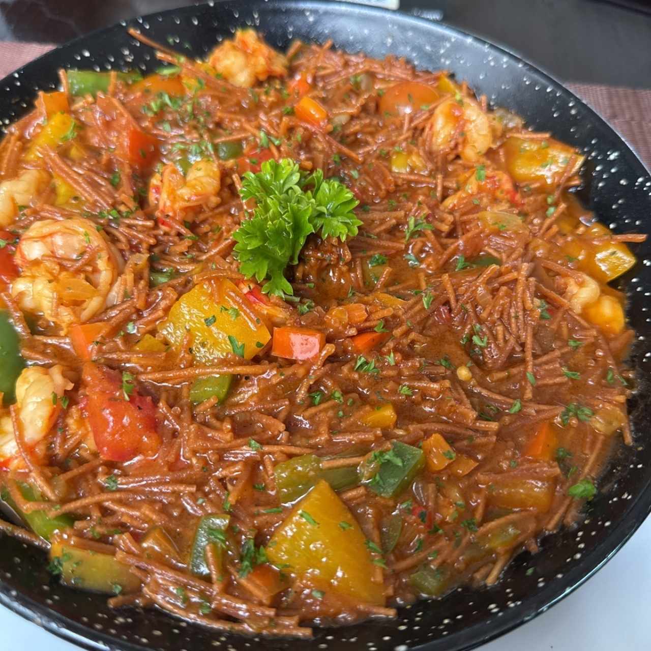 Pastas - Fideua con Camarones