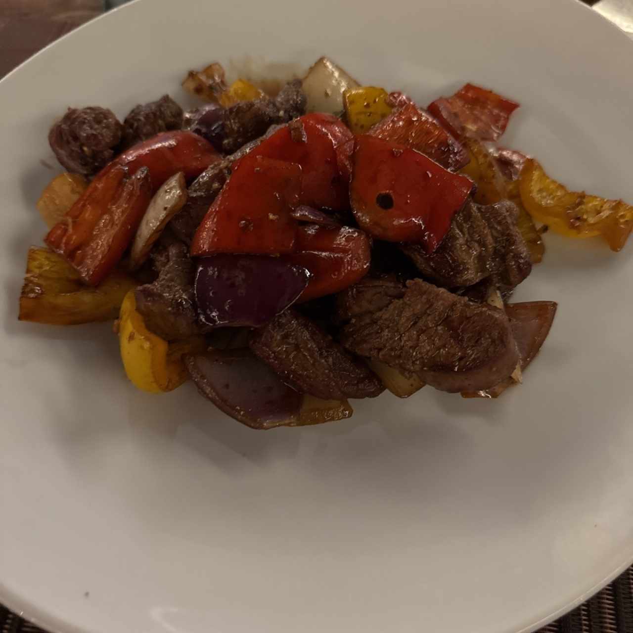 Filete de res troceado a la plancha