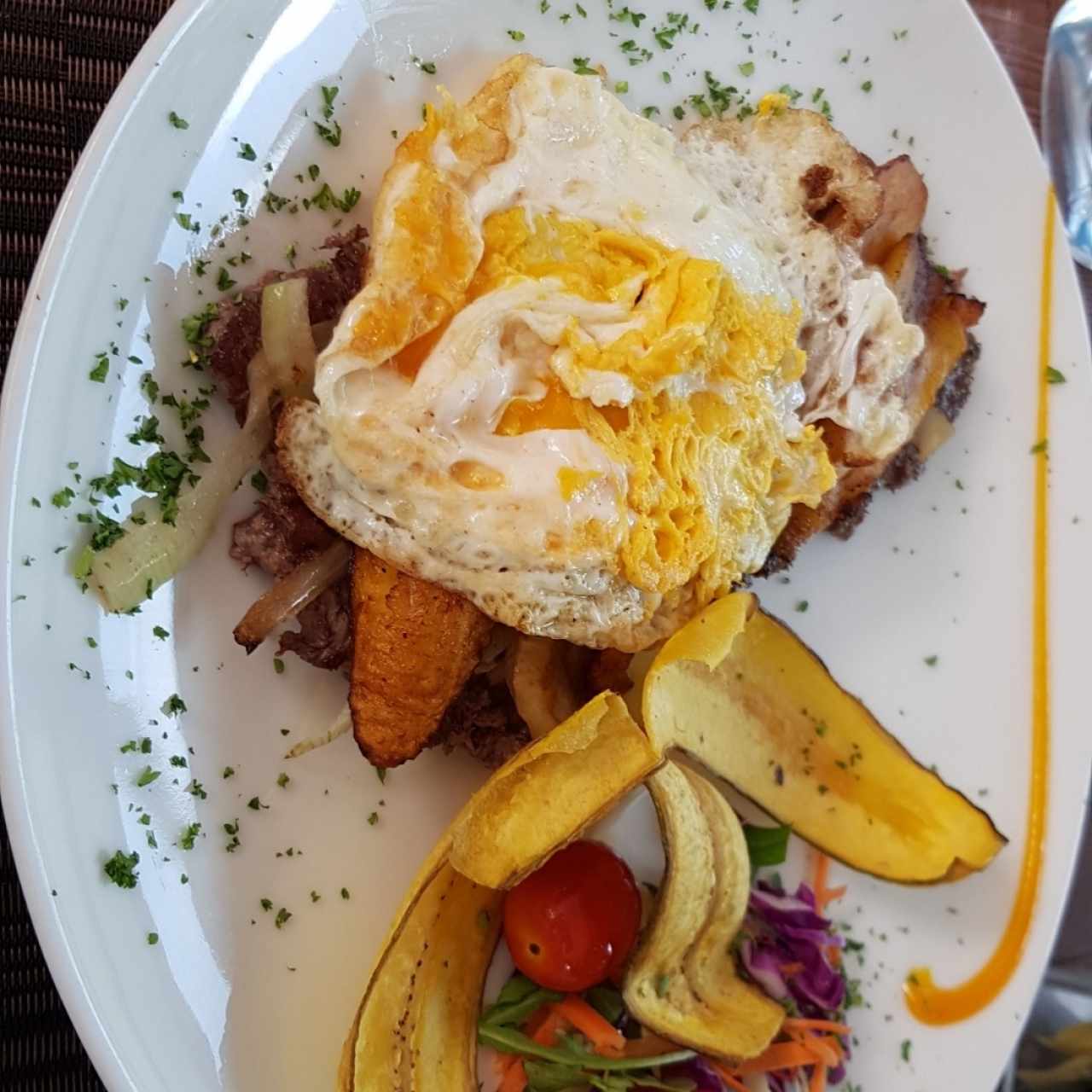 Filete de res a la cubana